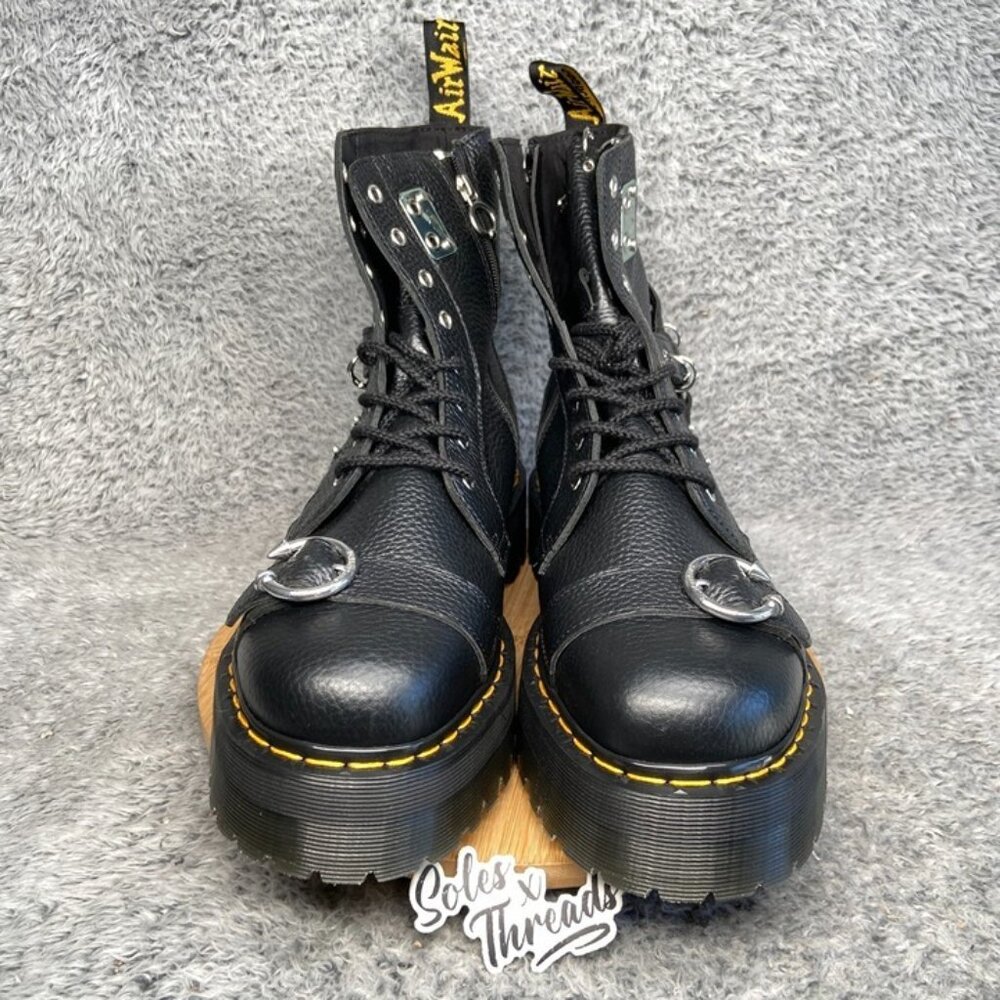 Dr. Martens Jadon HDW Piercing Milled Nappa Leather Platform Boot Size 14 Men - Picture 3 of 7